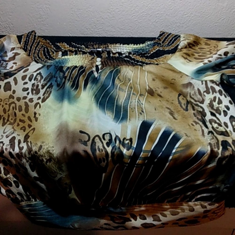 Dressbarn Animal print blouse